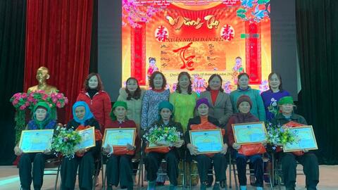UBND phường Quyết Thắng tổ chức Lễ mừng thọ  các cụ đăng thọ tuổi  80, 75,75