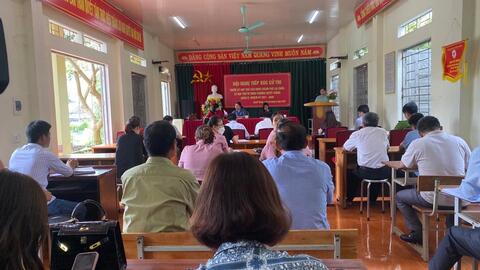 Hội nghị tiếp xúc cử tri trước kỳ họp thứ sáu HĐND thành phố Lai Châu, kỳ họp thứ tư HĐND phường Quyết Thắng khóa IV, nhiệm kỳ 2021-2026