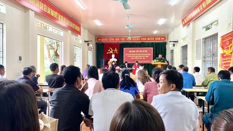 Hội nghị tiếp xúc cử tri sau kỳ họp thứ mười một HĐND thành phố Lai Châu, kỳ họp thứ sáu HĐND phường Quyết Thắng khoá IV, nhiệm kỳ 2021-2026